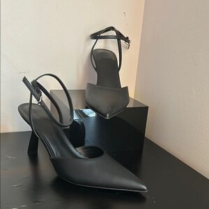 Sleek Black Women's Heels